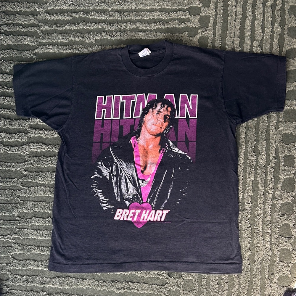 Vintage 1993 Bret Hart graphic t-hirt